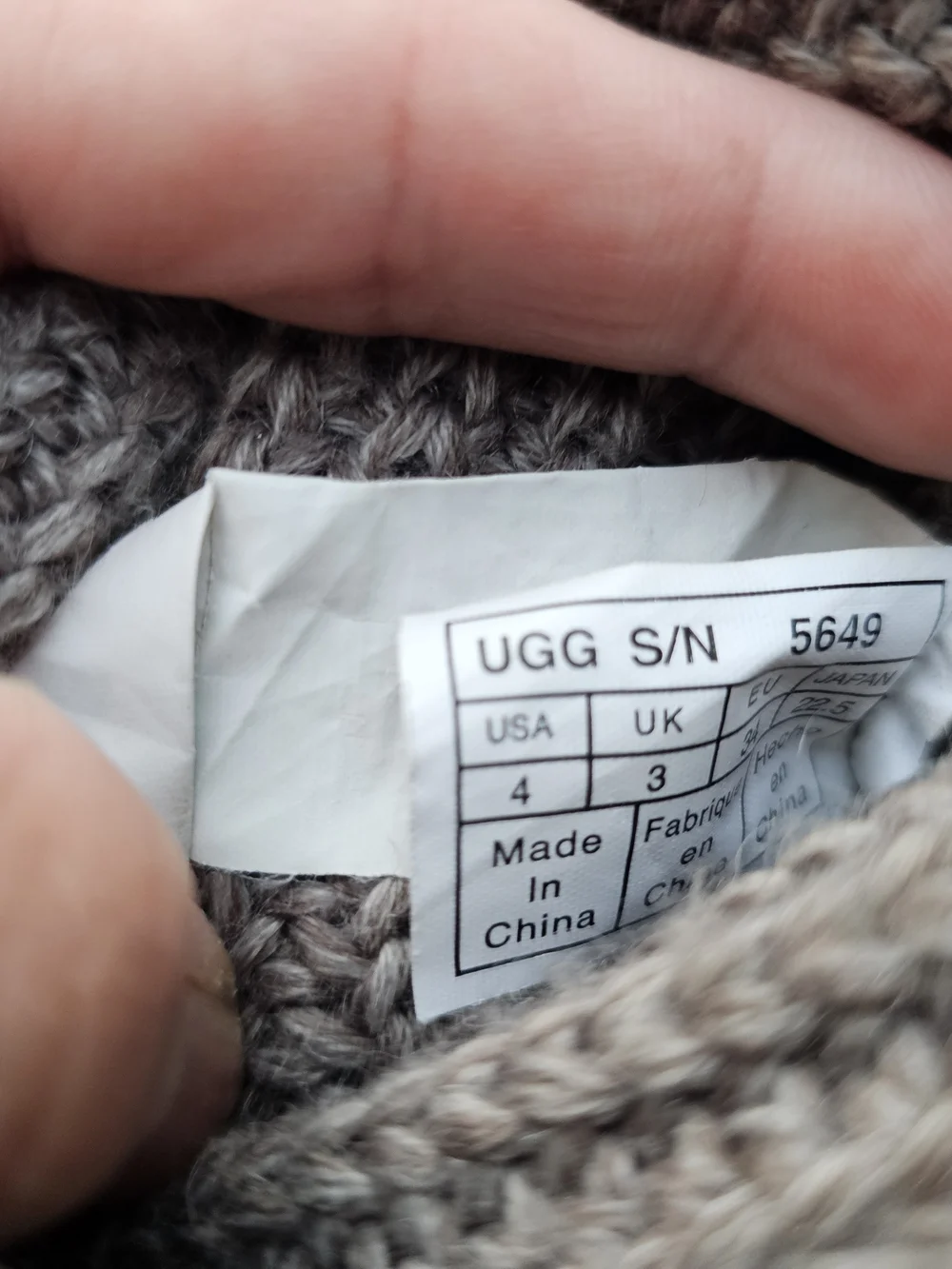 UGG Australia Chestnut Knit Button Boots